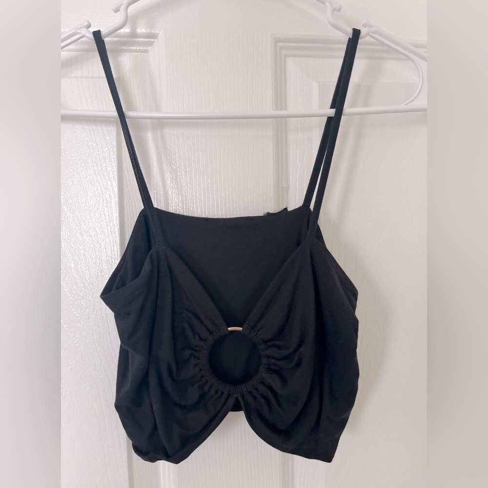 black crop top